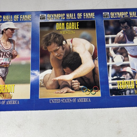 DAN GABLE RARE SPORTS ILLUSTRATED FOR KIDS SI OLYMPIC HALL OF FAME SHEET